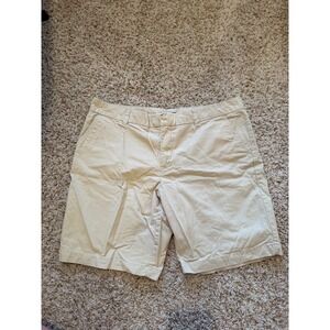 Tommy Hilfiger Women Khaki Chino Shorts Tan Casual Twill Size 16